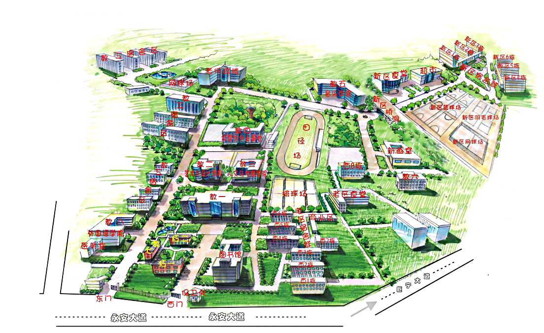 校园地图-湖北科技学院